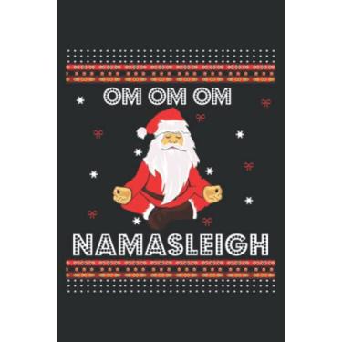 Imagem de Funny Santa Yoga Namasleigh Ugly Christmas Ter Jumper: Lined Journal & Diary for Writing & Notes for Girls and Women, Memo Diary Subject Notebooks Planner, 6"x9"