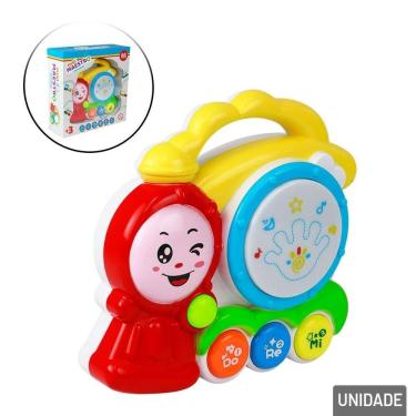 Imagem de Trem Musical Infantil à Pilha LUZ e Som - Tudo em Caixa