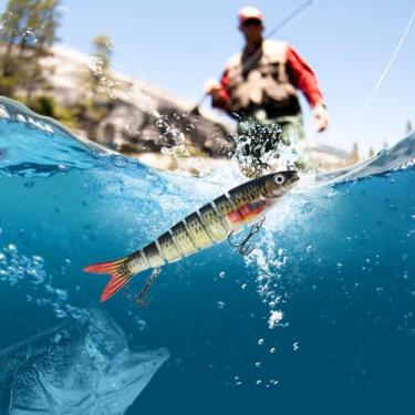 Imagem de Iscas de pesca, 10 cm, 15,6 g, plástico, artificial, realista, ferramentas de pesca, acessório para entusiastas de pesca, amantes de pesca, pesca de truta robalo