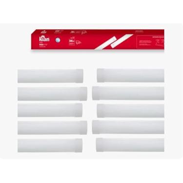 Imagem de Kit 10 Luminária Slim Linear Sobrepor Led 36w 6500k Sala