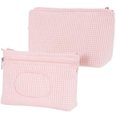 Imagem de Conjunto de Necessaires em Algodão 100% - Cuidados para Mamãe e Bebê (Rosa)