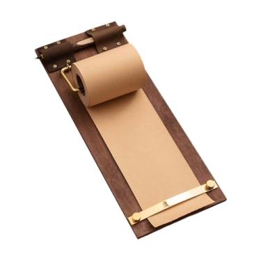 Imagem de Fenteer Prancheta de madeira para servidor, de notas, suporte para cardápio, lista de compras, porta-canetas, clipe para escritório, restaurantes, Café Leve