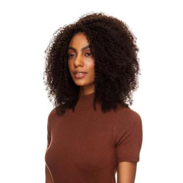 Imagem de Peruca Cabelo Natural Cacheado 50cm Textura Coily De Benguela 230g, Ca