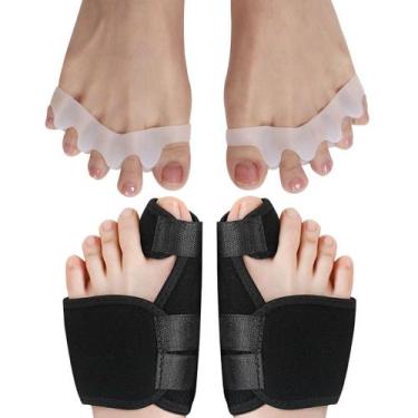 Imagem de Kit 2 pares corretor joanete separador ajustável tratar dor - SWG, BRA