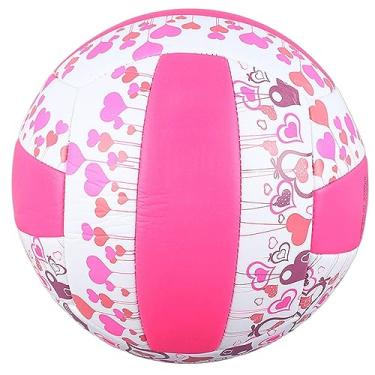 Imagem de Vôlei de Vôlei de Tamanho 5 Rosa, Bola Suave para Estudantes de Treinamento, Vôlei Externa Em Interior, Adequado para Treinamento de Academia Interno e Jogos de Campo Externo