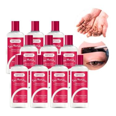 Imagem de Kit 10 Tira Manchas de Henna da Pele Removedor Sabonete Líquido Suaven