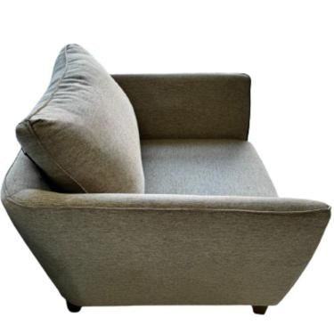 Imagem de Poltrona Decorativa Ana Escritório Recepção Sala Com Pés Em Madeira Linho Bege - Wleg Store