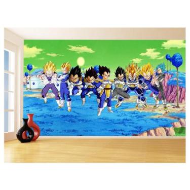 Imagem de Papel De Parede Dragon Ball Goku Vegeta Anime 3,5M Dbz391 - Você Decor