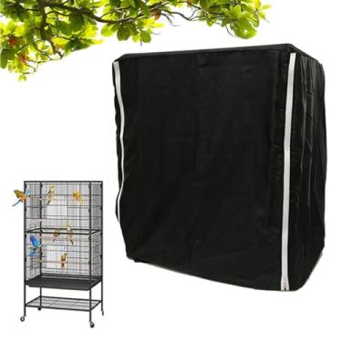 Imagem de Capa para gaiola de papagaio – Capa grande à prova de vento à prova de luz | Tela de proteção de gaiola de animais de pássaro | para tentilhões de periquito de vison