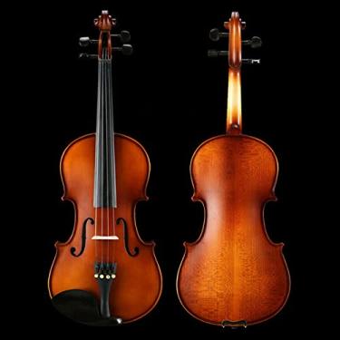 Imagem de FLFL Violino Feito à Mão Violino 4/4-3/4, Som enorme e ressonante para estudantes, iniciantes Aldult (Cor: 3/4)