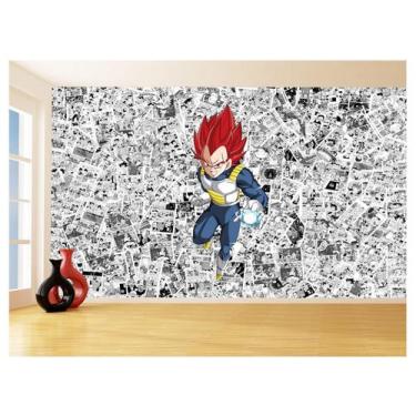 Imagem de Papel De Parede 3D Dragon Ball Vegeta Anime 3,5M Dbz583 - Você Decora