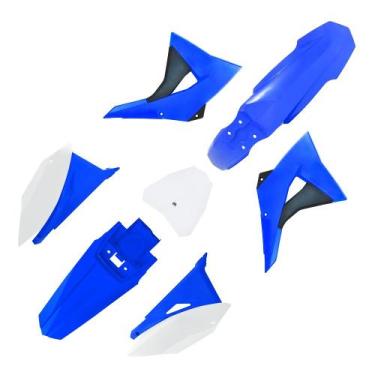 Imagem de Kit Plástico Biker Crf 230 Next Com Number, Azul / Branco