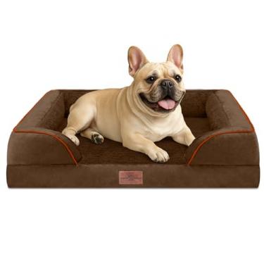 Imagem de Comfort Expression Cama média impermeável para cães com espuma ortopédica, sofá-cama para cães médios e grandes, confortável para animais de estimação, com capa removível lavável e fundo