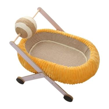 Imagem de Whtkoph Arranhador para Gatinhos, Tigela Oval para Gatos, Poste Arranhador de Sisal, Cama para Gatos, Ideal para Perseguir, Caçar E Se Exercitar.
