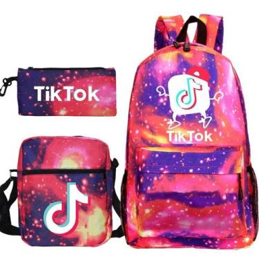Imagem de Conjunto de mochilas escolares Likee Backpack Messenger Bag - Yiweisai