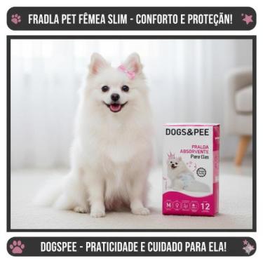 Imagem de Fralda para cachorro Pet fêmea ,Slim P,M-12 Unidades,Dogs &Pee - Dogs 