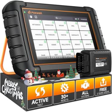 Imagem de Scanners FOXWELL 2025 NT809BT Ferramenta de digitalização bidirecional, todos os sistemas de scanner para carros com 30 manutenções, leitor de código sem fio para todos os veículos, ferramentas de