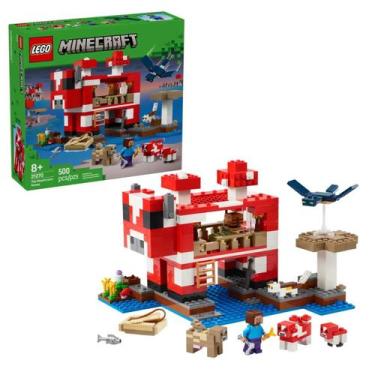 Imagem de Lego Minecraft A Casa Do Cogumelo Coguvaca 21270 Com 500 Peças De Cons