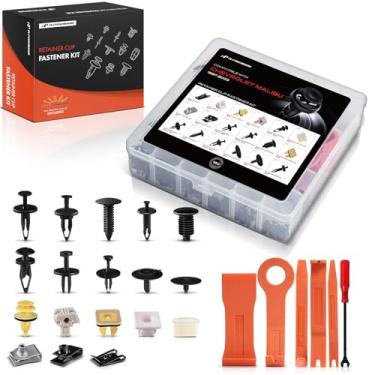 Imagem de A-Premium Kit de clipes de retenção de carro de 180 peças (17 tipos) compatível com Chevrolet Malibu 1997-2003 Pára-choques para porta de para-choque pára-choques conjunto de reposição de prendedor de