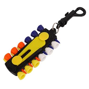 Imagem de Suporte de camisetas de golfe, lápis de madeira de tília de plástico, acessórios de golfe com 12 camisetas 1 ferramenta Divot verde