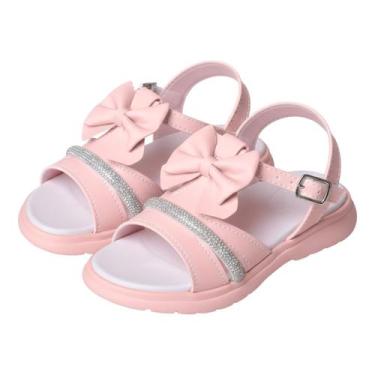 Imagem de Sandalia Infantil Feminina Menina Brilho Confortável Macia - MIMOFLEX,