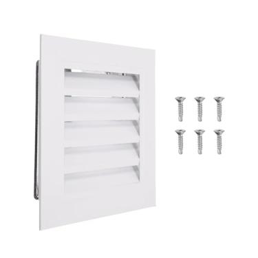 Imagem de PATIKIL Ventilação de 25 x 25 cm, 1 peça de ventilação de galpão de parede de liga de alumínio grade de ar quadrada com filtro inoxidável para teto de garagem no sótão da casa, tamanho da abertura do