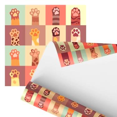 Imagem de Papel de Parede Decorativo com Estampa de Patas de Animais, para Decoração de Ambientes 2,80