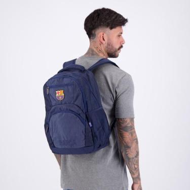 Imagem de Mochila Barcelona Esportiva Cinza e Marinho - Xeryus, Único