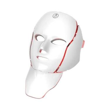 Imagem de Máscara Facial LED De 7 Cores Recarregável Para Cuidados Com a Pele, F