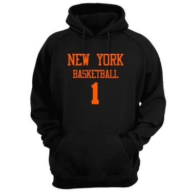 Imagem de Blusa Moletom Capuz Basquete New York Basketball número 1 - Loja Click