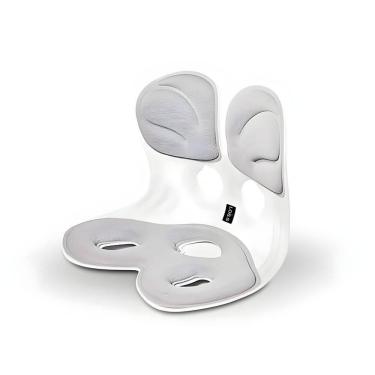 Imagem de Almofada De Apoio Lombar Cadeira Correção De Coluna G - Cinz