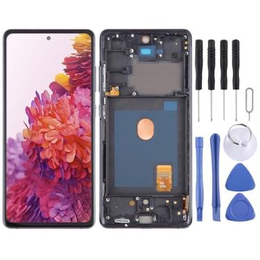Imagem de Hiregolish Peças de reparo de reposição de tela LCD, para Samsung Galaxy S20 FE 5G Digitalizador de tela LCD original conjunto completo com moldura, conjunto de substituição de tela com kits de reparo