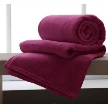 Imagem de Manta Soft Cobertor Solteiro Microfibra Antialérgico Vinho - Wellus En
