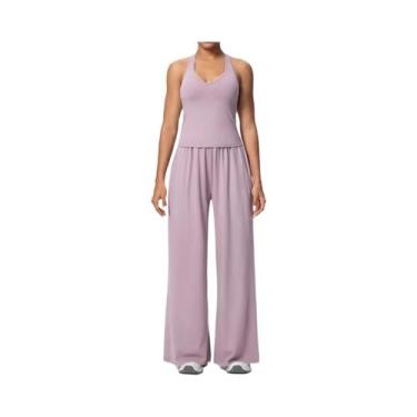 Imagem de Conjunto De Yoga Feminino Slim De Secagem Rápida, Cor Sólida, Top I-Sh