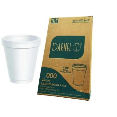 Imagem de Copo De Isopor Térmico Descartável Branco 300Ml C/1000