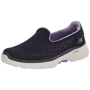 Imagem de Skechers Tênis feminino Go Walk 6-Cosmic Force, Azul-marinho/lavanda, 8.5