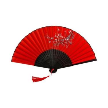 Imagem de Leque De Pano Vintage Com Padrão Japonês, Artesanato Artístico, Decora