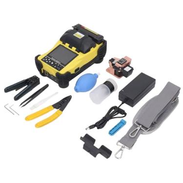 Imagem de Ymiko Máquina de Solda de Fibra óptica Splicer de Alta Precisão Portátil de Emenda Rápida de Baixa Perda para Engenharia de Redes de Telecomunicações Modelo ABS A-87S (Plugue UE 100 a 240V)