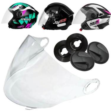 Imagem de Viseira Botoes Reparo Joy 23 / New Liberty 3 - Polivisor, Cristal