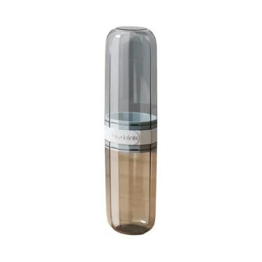 Imagem de Estojo Transparente Portátil Para Escova De Dentes Para Viagens De Neg