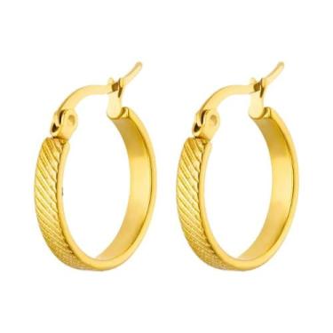 Imagem de Brincos Femininos De Aço Inoxidável Com Coração Vazado E Zircônia Cúbi