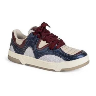 Imagem de Tênis Tanara Casual Em Couro Feminino T9331-Feminino