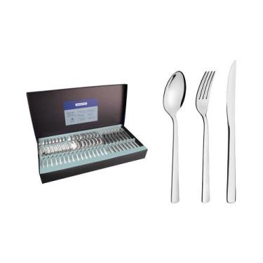 Imagem de Faqueiro Tramontina Aço Inox Oslo P/ Mesa/Churrasco 48 Pç