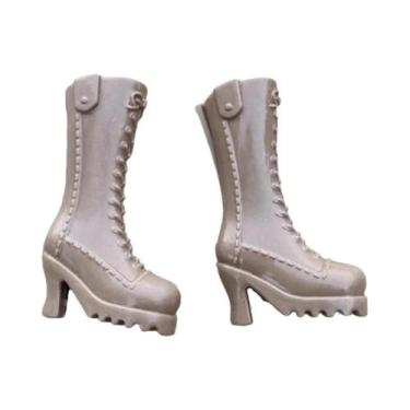 Imagem de Botas De Inverno De Salto Alto De 30cm Para Bonecas De Escala 1/6, Ace