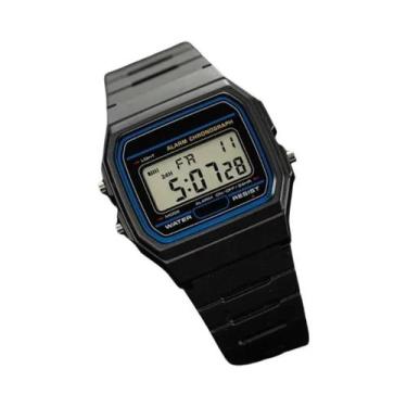 Imagem de Relógio Digital Esportivo Masculino Com LED, Mostrador Quadrado Pequen