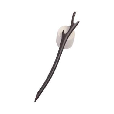 Imagem de Pregos De Cabelo Chineses Vintage Artesanais De Madeira De Ébano E Sân