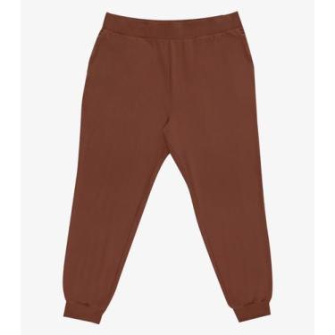 Imagem de Calça Jogger Feminina Plus Size Secret Glam Marrom, Plus G4, Marrom