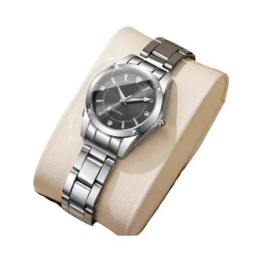 Imagem de Relógio De Quartzo Casual Feminino Com Strass Luxuoso Relógio De Pulso