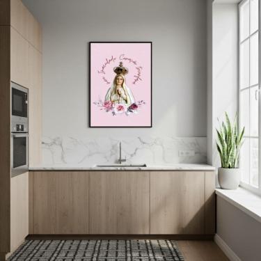 Imagem de Quadro Decorativo Imaculado Coração Triunfará  - 70x50cm