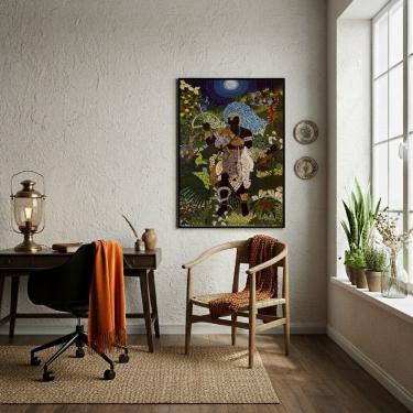 Imagem de Quadro Decorativo Oxóssi Caçador  - 70x50cm